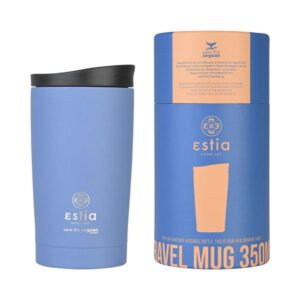 Estia Θερμός - Ποτήρι Για Καφέ Travel Mug Save The Aegean 350ml Denim Blue 01-20378
