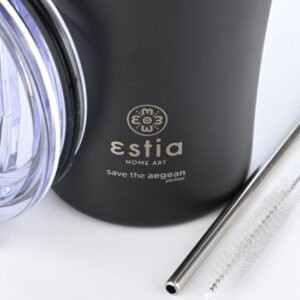 Estia Θερμός Coffee Mug Save The Aegean 500ml Midnight Black 01-23122 - Image 3