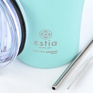 Estia Θερμός Coffee Mug Save The Aegean 500ml Bermuda Green 01-23171 - Image 3