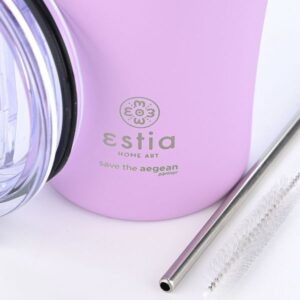 Estia Θερμός Coffee Mug Save The Aegean 500ml Lavender Purple 01-23195 - Image 4