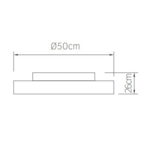 Lineme Ανεμιστήρας Οροφής Φ50cm DC16w Με Φως LED CCT 48w Και Τηλεχειριστήριο Μέντα 02-00147 - Image 2