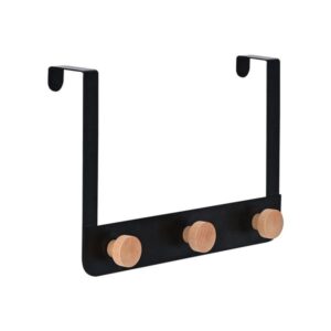 Estia Κρεμάστρα Πόρτας 3 Θέσεις 20x2.5x30cm Μεταλλική Μαύρη 02-18269