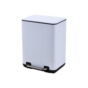 Estia Χαρτοδοχείο - Κάδος Μπάνιου Cubic Soft Close 6lt Λευκό 02-20958