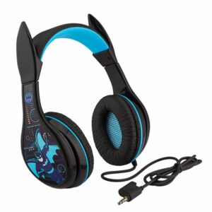 eKids Batman Ενσύρματα Ακουστικά Με Ασφαλή Μέγιστη Ένταση Ήχου Μαύρο-Γαλάζιο BM-140