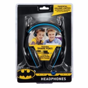 eKids Batman Ενσύρματα Ακουστικά Με Ασφαλή Μέγιστη Ένταση Ήχου Μαύρο-Γαλάζιο BM-140 - Image 3