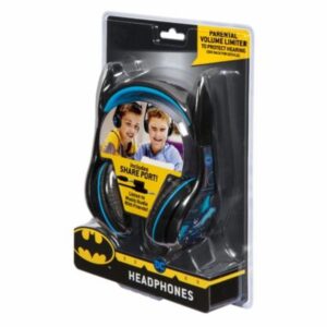 eKids Batman Ενσύρματα Ακουστικά Με Ασφαλή Μέγιστη Ένταση Ήχου Μαύρο-Γαλάζιο BM-140 - Image 7