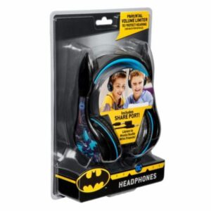 eKids Batman Ενσύρματα Ακουστικά Με Ασφαλή Μέγιστη Ένταση Ήχου Μαύρο-Γαλάζιο BM-140 - Image 6