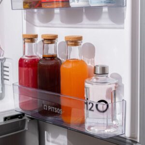 Estia Μπουκάλι Νερού Γυάλινο Ανάγλυφο 1000ml Με Καπάκι Από Φελλό Διάφανο 00-21887 - Image 4