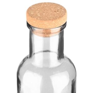 Estia Μπουκάλι Νερού Γυάλινο 1000ml Με Καπάκι Από Φελλό Διάφανο 01-21894 - Image 3