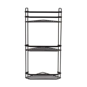 Estia Εταζέρα Elegant Μεταλλική Γωνιακή 3 Θέσεων 54x28x18cm Μαύρη 02-6488 - Image 2
