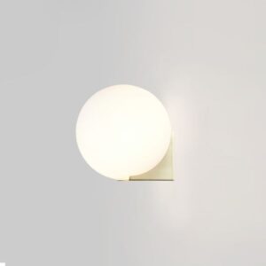 Arlight Απλίκα Γυάλινη 1xG-9 Φ15×W15.5xH16cm Λευκό-Χρυσό 0304201