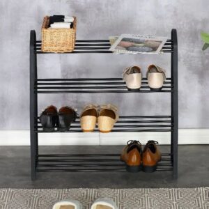 Pakoworld Παπουτσοθήκη 12 Ζευγών Ramon Μεταλλική 62x20x62cm Μαύρο 085-000014 - Image 3