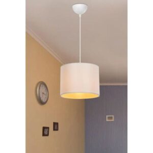 Pakoworld Φωτιστικό Οροφής PWL-1115 1xΕ27 Φ22x60εκ Κρεμ-Λευκό 147-000057 - Image 3