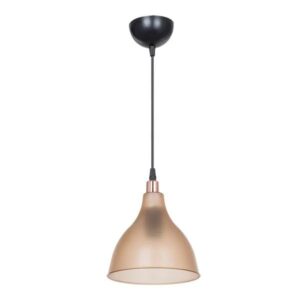 Pakoworld Φωτιστικό Οροφής Orazio 1xΕ27 Φ18.5x56εκ Μελί-Μαύρο 147-000152