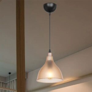 Pakoworld Φωτιστικό Οροφής Orazio 1xΕ27 Φ18.5x56εκ Μελί-Μαύρο 147-000152 - Image 2