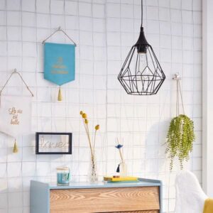 Pakoworld Φωτιστικό Οροφής Flave 1xΕ27 Φ19x132εκ Μαύρο 199-000072 - Image 2