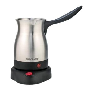 Eurolamp Ηλεκτρικό Μπρίκι 800w Ανοξείδωτο 600ml Μαύρο 300-70008