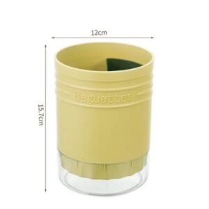 Lalos Βάση Για Μαχαιροπήρουνα Πλαστική Sweet Home Υ15.7xΦ12cm Κίτρινο 6320 - Image 3