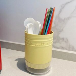 Lalos Βάση Για Μαχαιροπήρουνα Πλαστική Sweet Home Υ15.7xΦ12cm Κίτρινο 6320 - Image 2