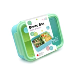 Melii – Φαγητοδοχείο Bento 3 Θέσεων BPA Free 1250ml Τυρκουάζ-Μέντα MEL21950