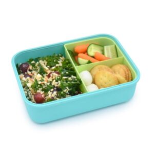 Melii – Φαγητοδοχείο Bento 3 Θέσεων BPA Free 1250ml Τυρκουάζ-Μέντα MEL21950 - Image 3