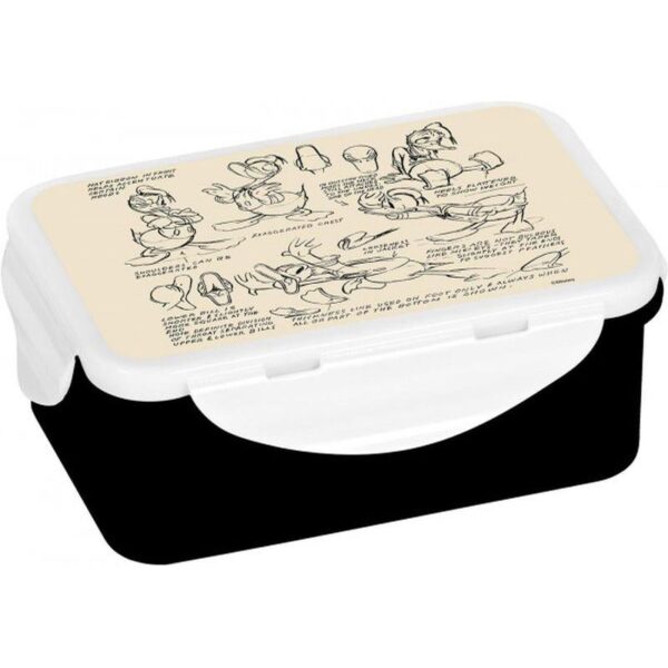 Geda Labels Φαγητοδοχείο Donald Duck Vintage 1100ml PP BPA Free Μπεζ-Μαύρο GE14905