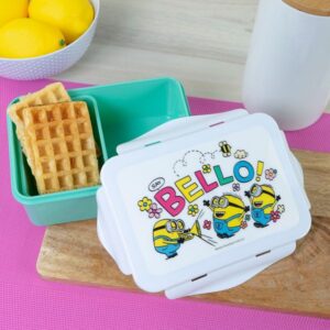 Geda Labels Φαγητοδοχείο Minions Bello Spring 1100ml PP BPA Free Πράσινο-Λευκό GE16649 - Image 2