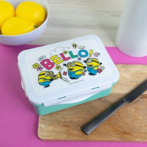 Geda Labels Φαγητοδοχείο Minions Bello Spring 1100ml PP BPA Free Πράσινο-Λευκό GE16649 - Image 3