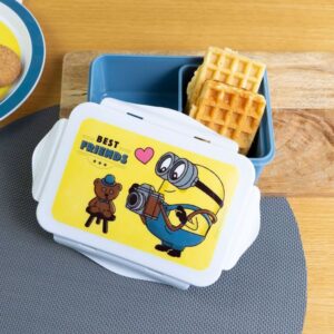 Geda Labels Φαγητοδοχείο Minions Gentleman 1100ml PP BPA Free Τιρκουάζ GE16650 - Image 3