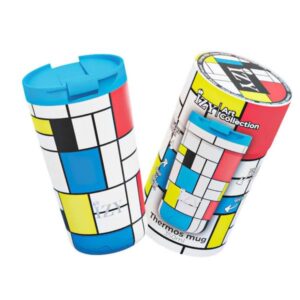 Izy Bottles Θερμός – Ποτήρι Για Καφέ 350ml Piet Mondriaan Composition Πολύχρωμο ZY5572