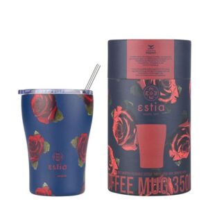 Estia Θερμός Coffee Mug Save The Aegean 350ml Electric Roses 01-22969