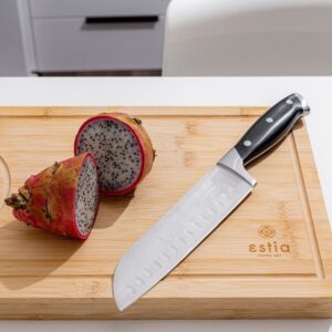Estia Μαχαίρι Santoku Butcher 32cm Ανοξείδωτο 2.3mm Με Λεπίδα 3CR14 01-7010 - Image 2