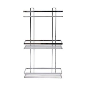 Estia Εταζέρα Elegant Μεταλλική Ίσια 3 Θέσεων 46x25x12.5cm Χρωμίου 02-8697 - Image 2