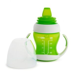 Munchkin Εκπαιδευτικό Κύπελλο 118ml Με Λαβές Και Μαλακό Στόμιο Gentle First Cup Πράσινο 51785 - Image 2