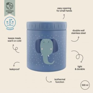 Trixie Θερμός Φαγητοδοχείο 500ml 10x10x12cm Mrs Elephant 77923 - Image 3
