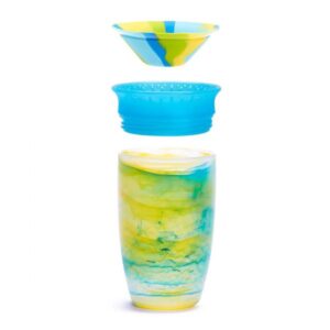 Munchkin Εκπαιδευτικό Ποτήρι Miracle 360° Sippy Cup - Tropical Swirl 296ml Μπλε 90316-A - Image 3