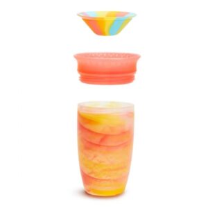 Munchkin Εκπαιδευτικό Ποτήρι Miracle 360° Sippy Cup - Tropical Swirl 296ml Πορτοκαλί 90316-B - Image 3
