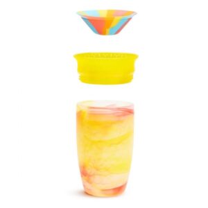 Munchkin Εκπαιδευτικό Ποτήρι Miracle 360° Sippy Cup - Tropical Swirl 296ml Κίτρινο 90316-C - Image 3