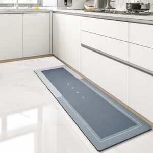 Lalos Χαλάκι Μπάνιου Αποστράγγισης Bathroom 40x120cm Μπλε 9101-A - Image 2