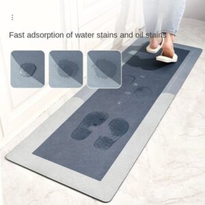 Lalos Χαλάκι Μπάνιου Αποστράγγισης Bathroom 40x120cm Μπλε 9101-A - Image 8