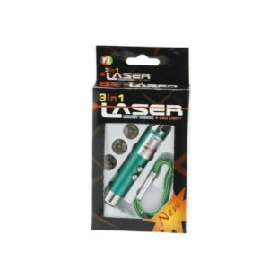 Oem Μπρελόκ Με Φακό - Laser - Money Check 3 Σε 1 Πράσινο AN16-223-Green