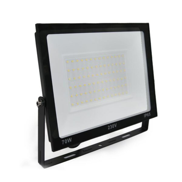 Adeleq ΠΡΟΒΟΛΕΑΣ LED-SMD 70W 230V 3000K IP65 ΜΑΥΡΟΣ 3-3870100