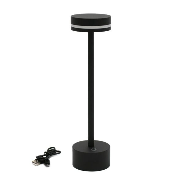 Adeleq LED ΠΟΡΤΑΤΙΦ ΕΠΑΝΑΦΟΡΤΙΖΟΜΕΝΟ 2W CCT DIMMABLE ΜΑΥΡΟ 5-021