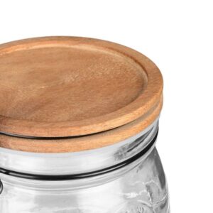 Estia Δοχείο Αποθήκευσης Allure 500ml 11x11x11.5cm Καπάκι Με Κλιπ Γυάλινο 01-23881 - Image 3