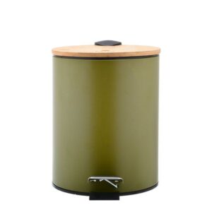 Estia Χαρτοδοχείο - Κάδος Μπάνιου Olive Soft Close 5lt Λαδί 02-15114
