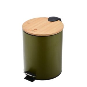 Estia Χαρτοδοχείο - Κάδος Μπάνιου Olive Soft Close 5lt Λαδί 02-15114 - Image 2