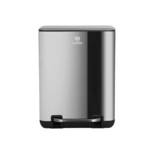 Estia Χαρτοδοχείο - Κάδος Μπάνιου Cubic Soft Close 6lt Inox 02-20934