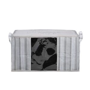 Estia Θήκη Αποθήκευσης Non Woven Υφασμάτινη 60x45x35cm Με Παράθυρο Ivory 03-23980 - Image 2