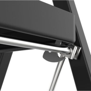 Estia Σκαλοσκαμπώ Μεταλλικό Με 3 Σκαλιά 46x71x105cm Μαύρο 04-14711 - Image 5