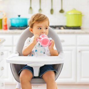 Munchkin Εκπαιδευτικό Κύπελλο 118ml Με Λαβές Και Μαλακό Στόμιο Gentle First Cup Ροζ 51786 - Image 4